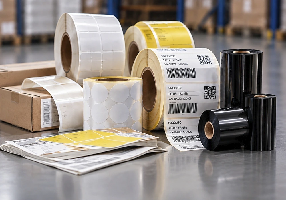 Etiquetas, Rótulos Adesivos e Ribbons